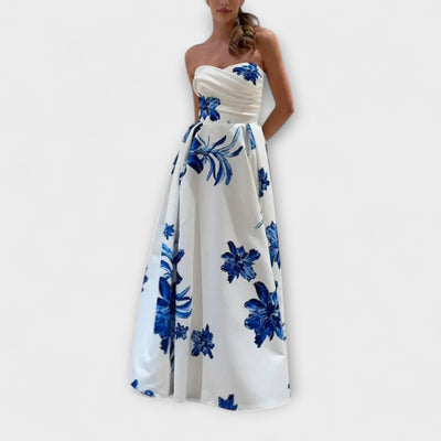 Rosalie - Chic Off-Shoulder Floral Maxi Dress