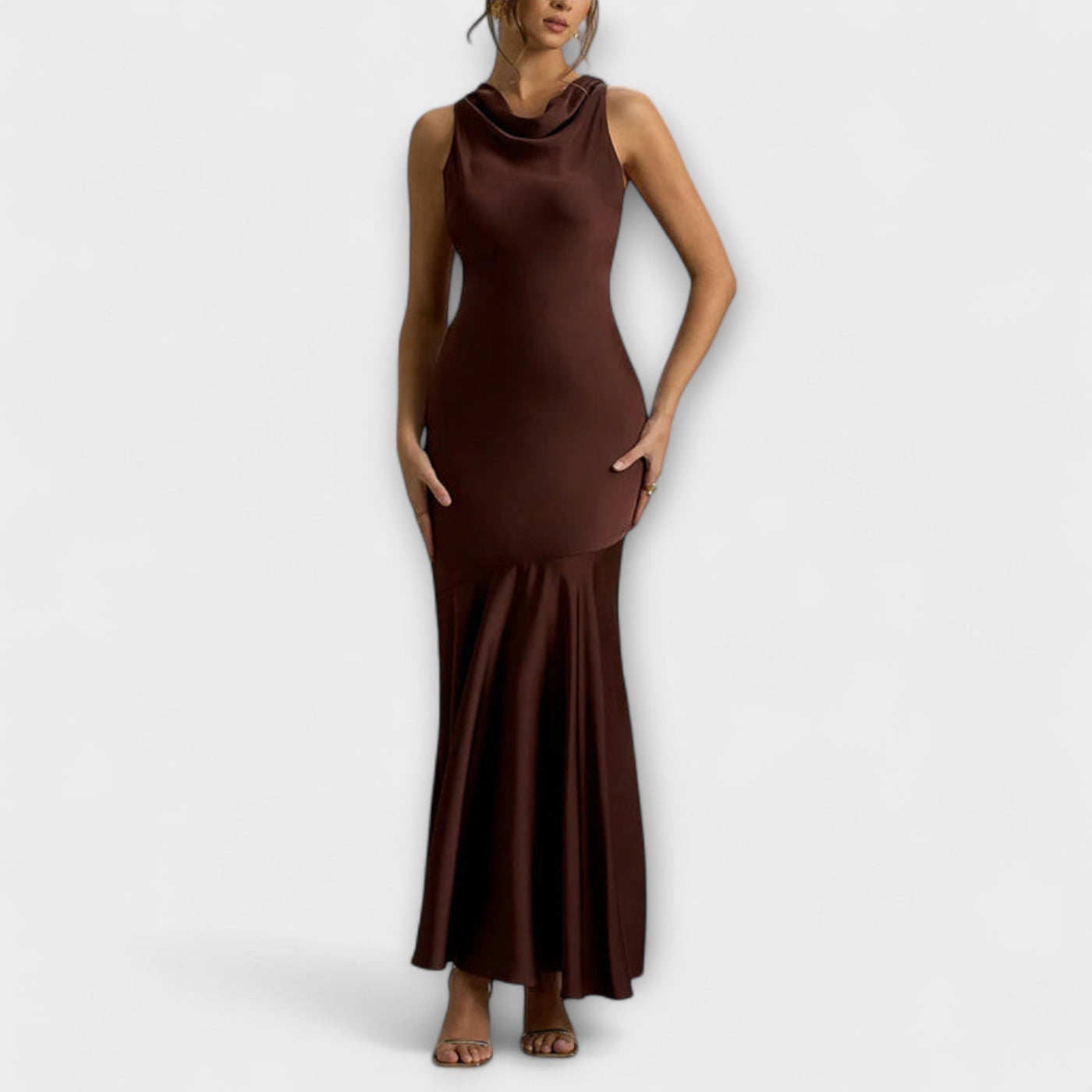 Lennon - Elegant Maxi Dress in Satin