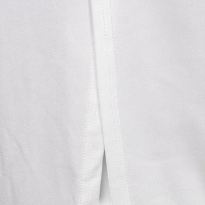 Selah - White Long Sleeve Dress with Waist Cutout and Rhinestone Accents