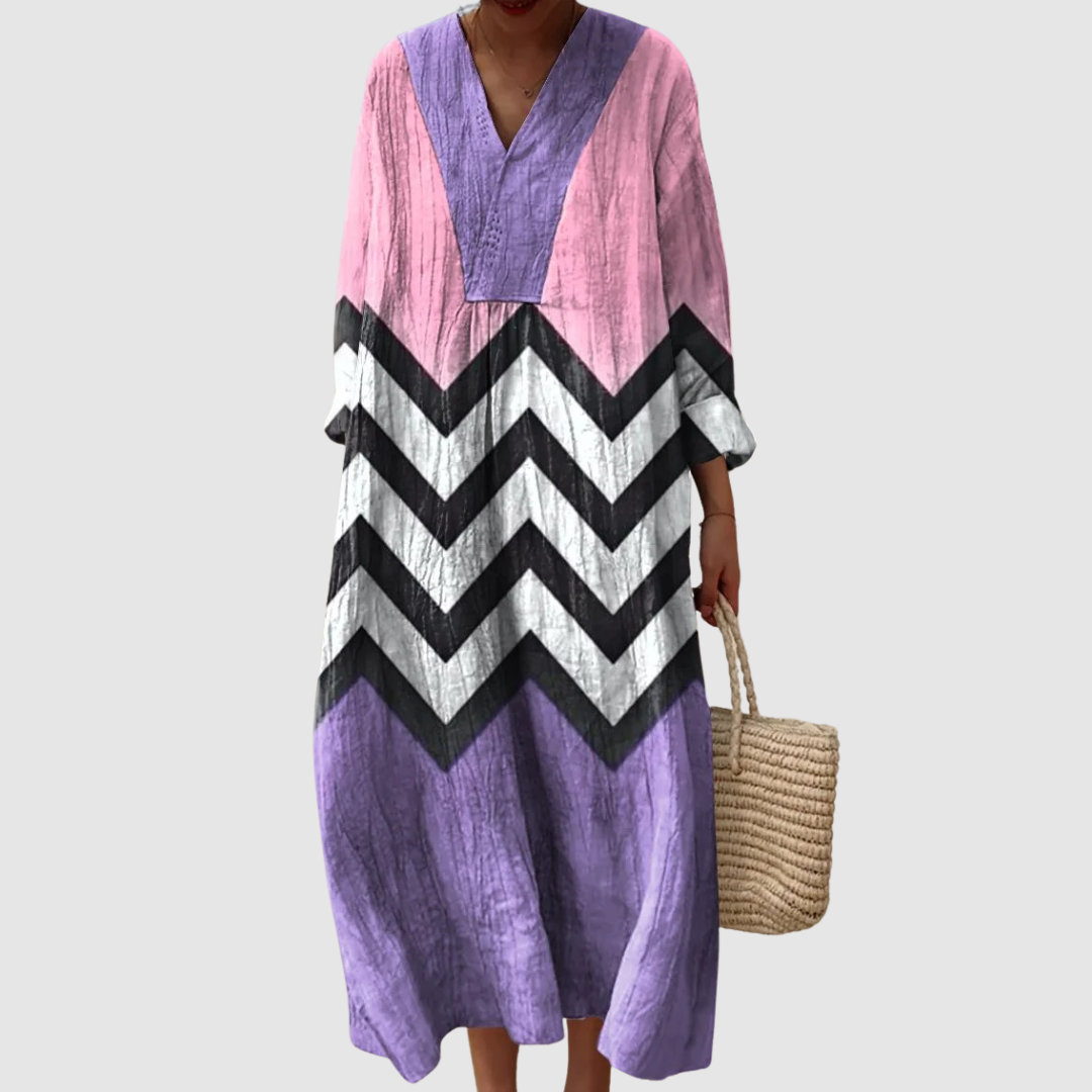 Darcy | Zigzag Mood Maxi Dress