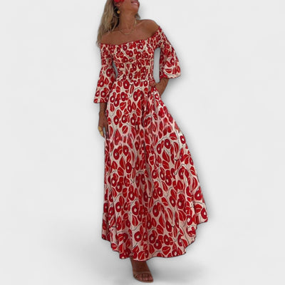 Sienna - Vacation-Ready Off-Shoulder Maxi Dress