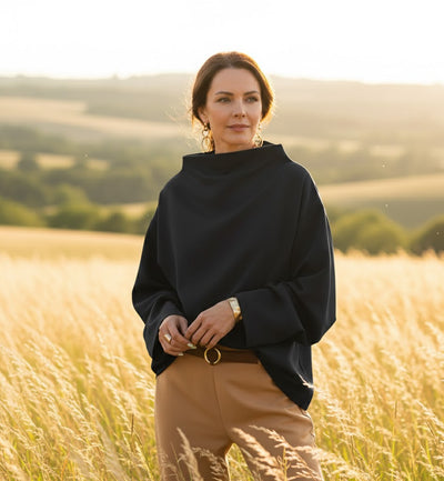 Alana | High-Neck Soft Knit Top